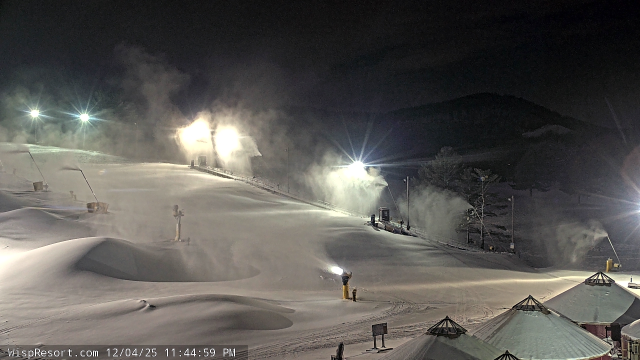 Thumbnail for current weather camera view from Wisp Ski Resort in McHenry, Maryland