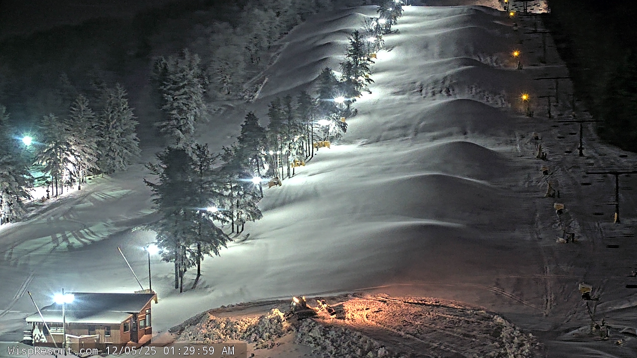 Thumbnail for current weather camera view from Wisp Ski Resort in McHenry, Maryland