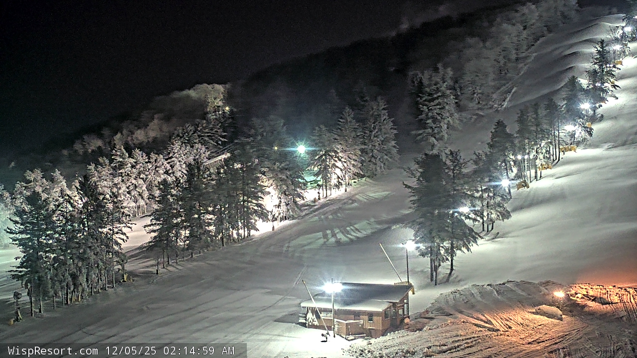 Thumbnail for current weather camera view from Wisp Ski Resort in McHenry, Maryland
