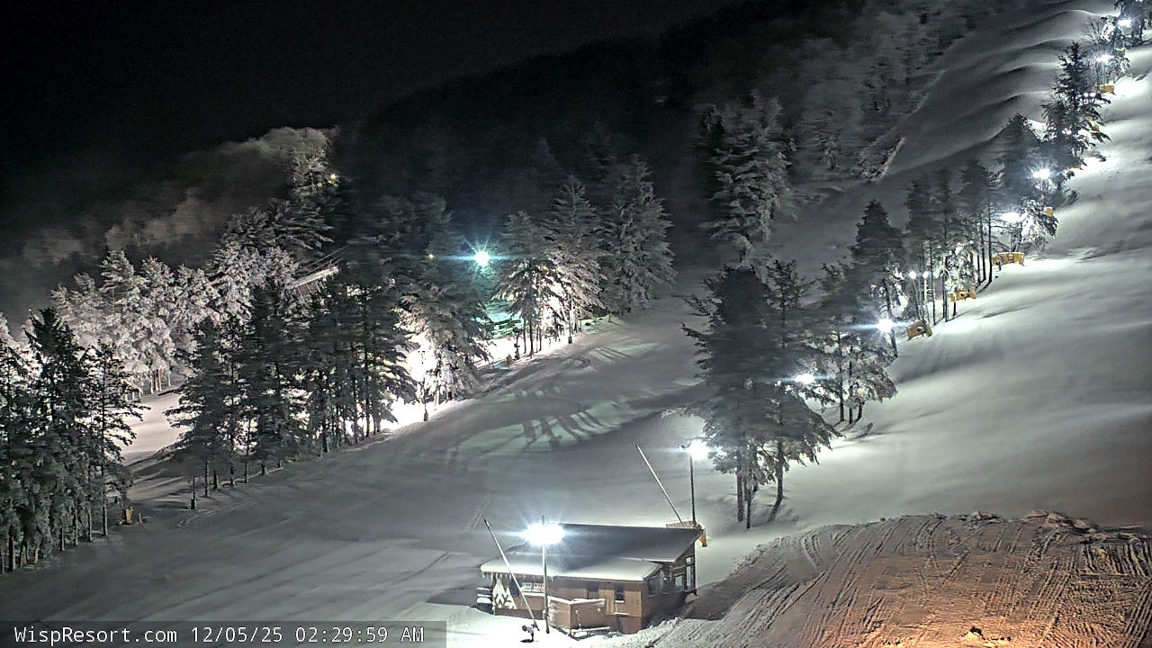 Thumbnail for current weather camera view from Wisp Ski Resort in McHenry, Maryland