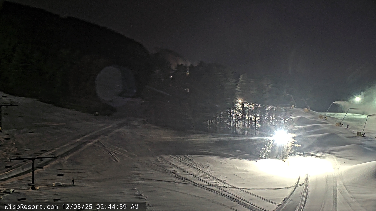 Thumbnail for current weather camera view from Wisp Ski Resort in McHenry, Maryland