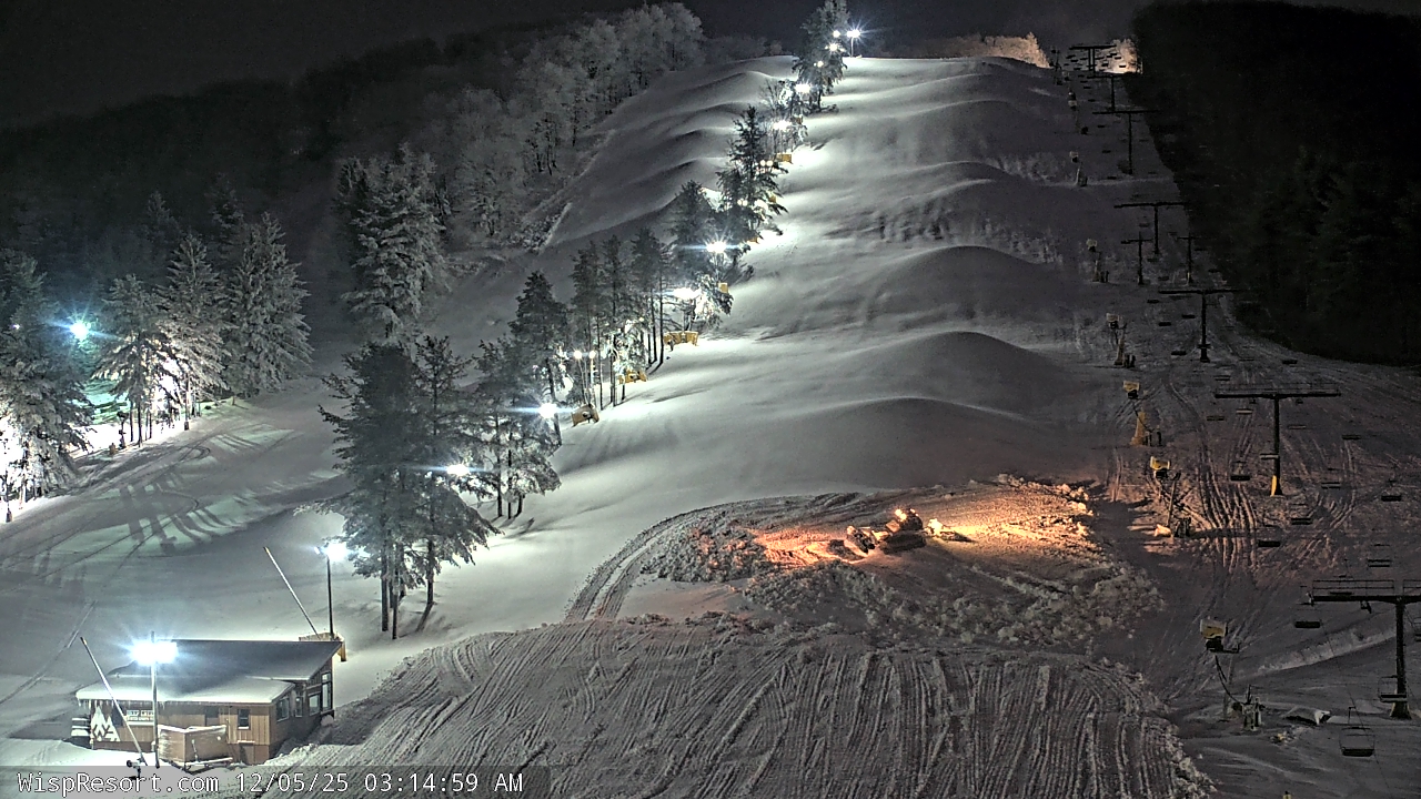 Thumbnail for current weather camera view from Wisp Ski Resort in McHenry, Maryland