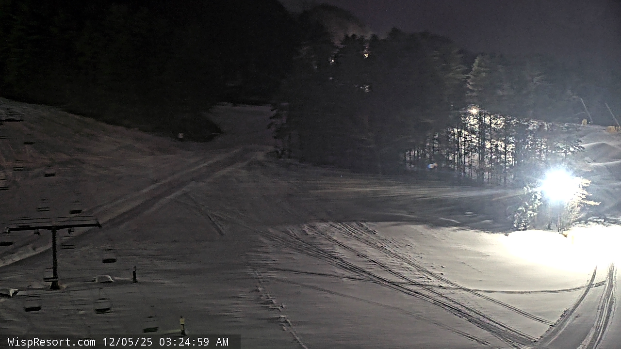 Thumbnail for current weather camera view from Wisp Ski Resort in McHenry, Maryland