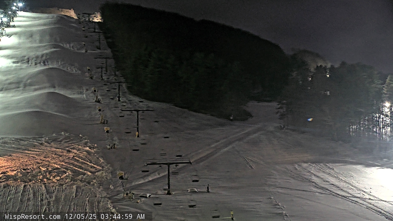 Thumbnail for current weather camera view from Wisp Ski Resort in McHenry, Maryland