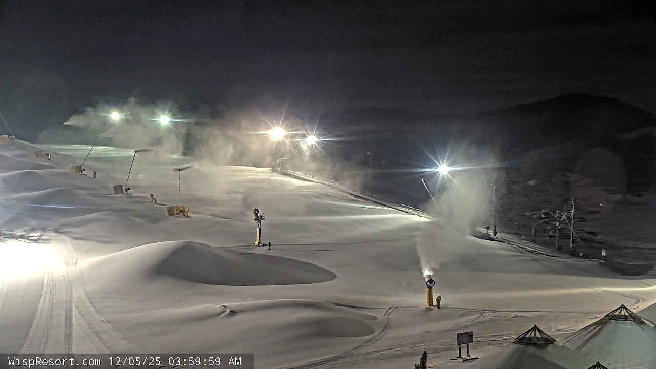 Thumbnail for current weather camera view from Wisp Ski Resort in McHenry, Maryland