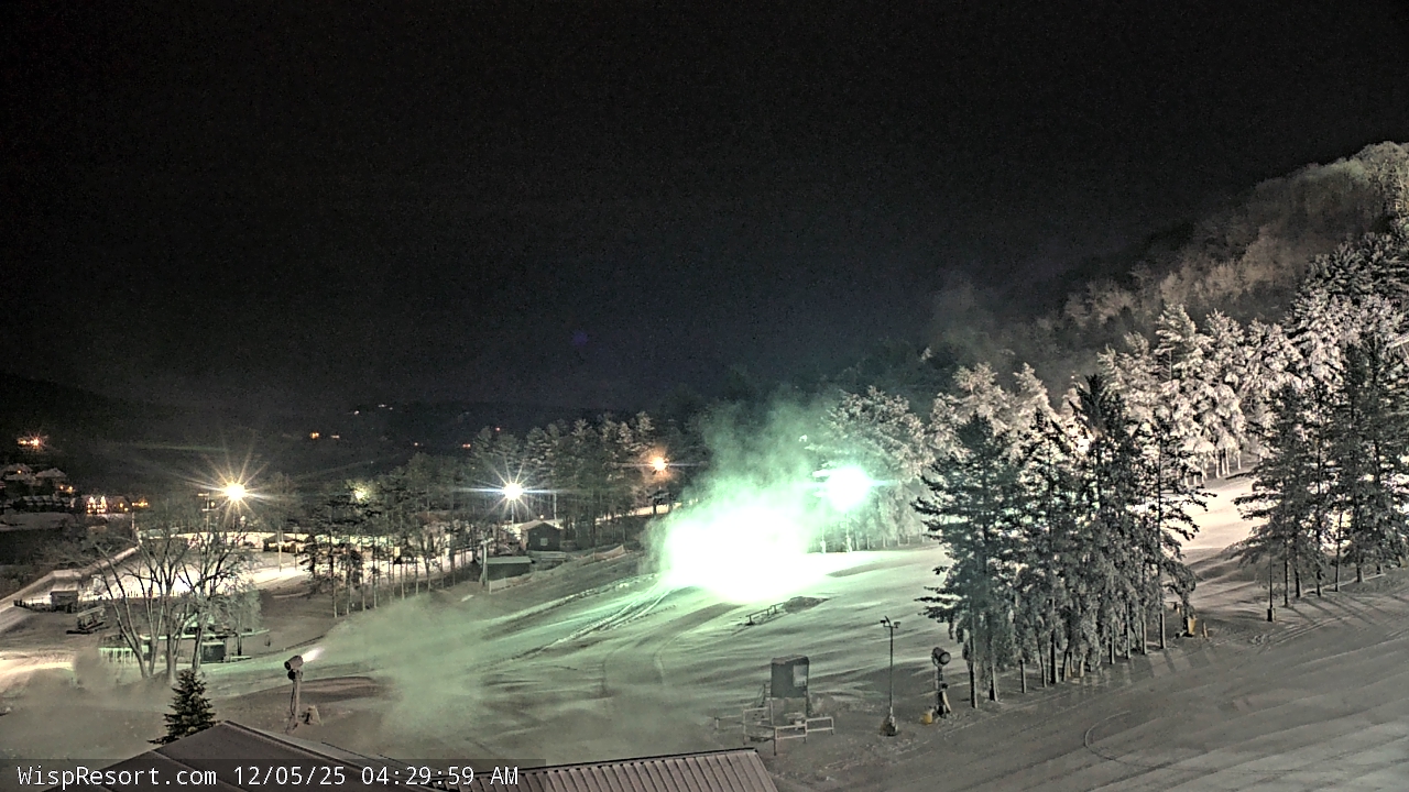 Thumbnail for current weather camera view from Wisp Ski Resort in McHenry, Maryland