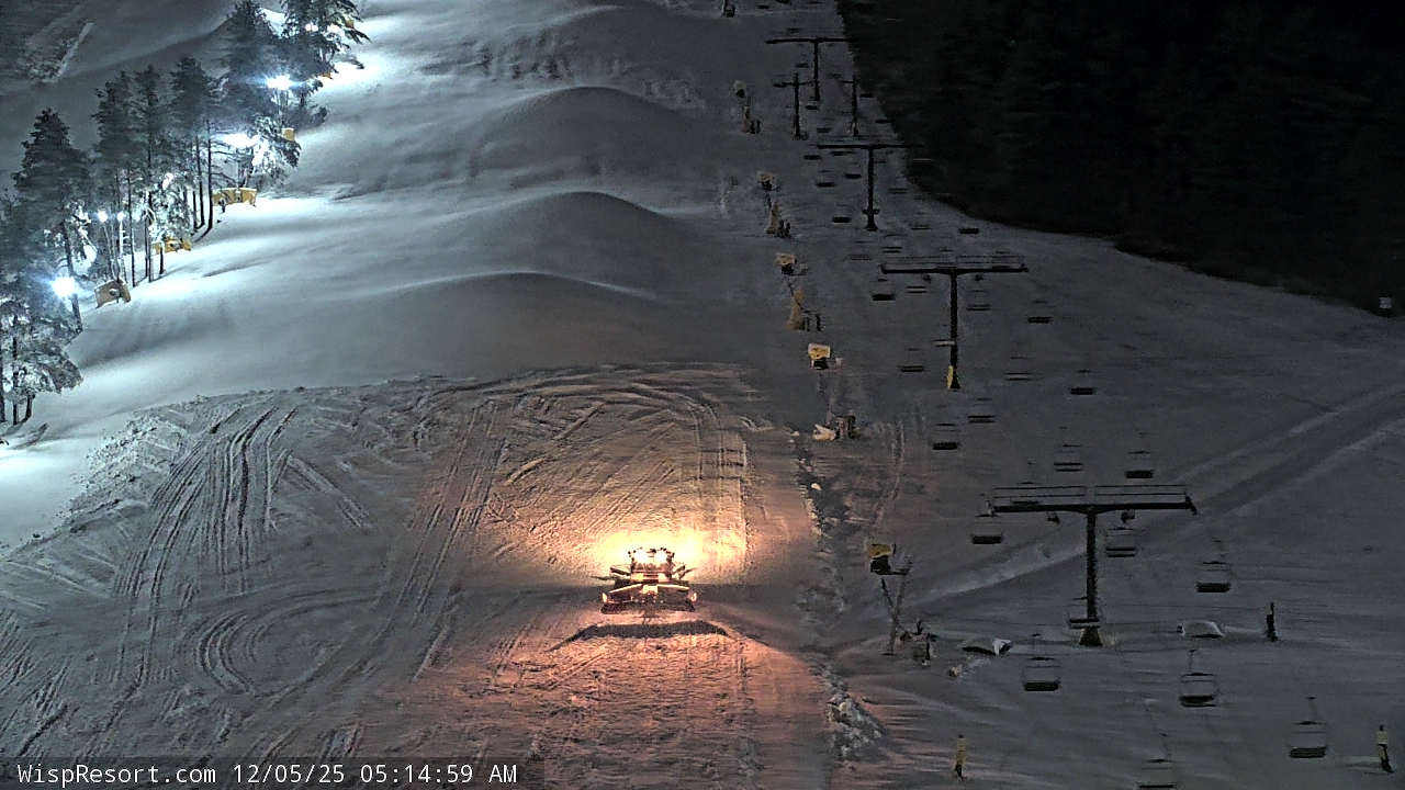 Thumbnail for current weather camera view from Wisp Ski Resort in McHenry, Maryland