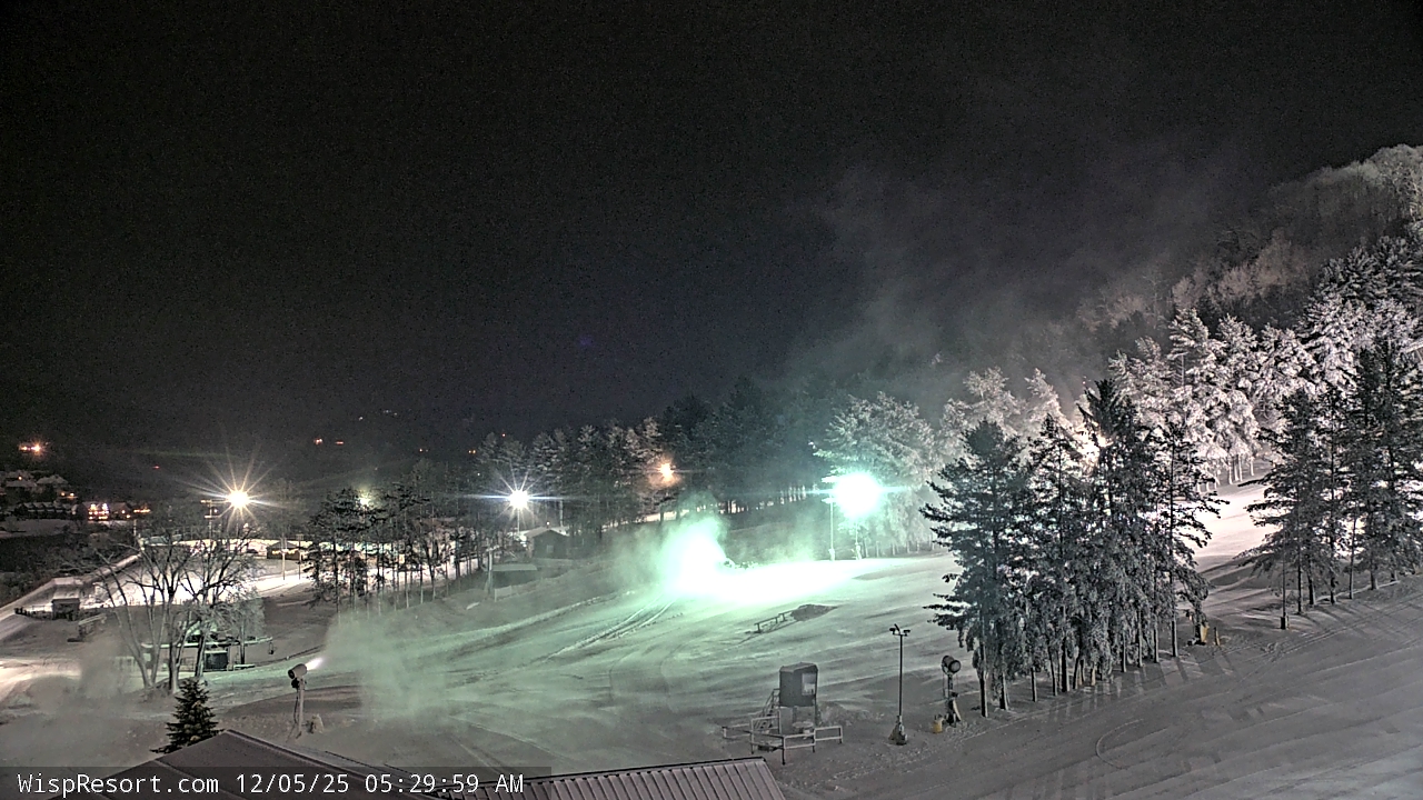 Thumbnail for current weather camera view from Wisp Ski Resort in McHenry, Maryland