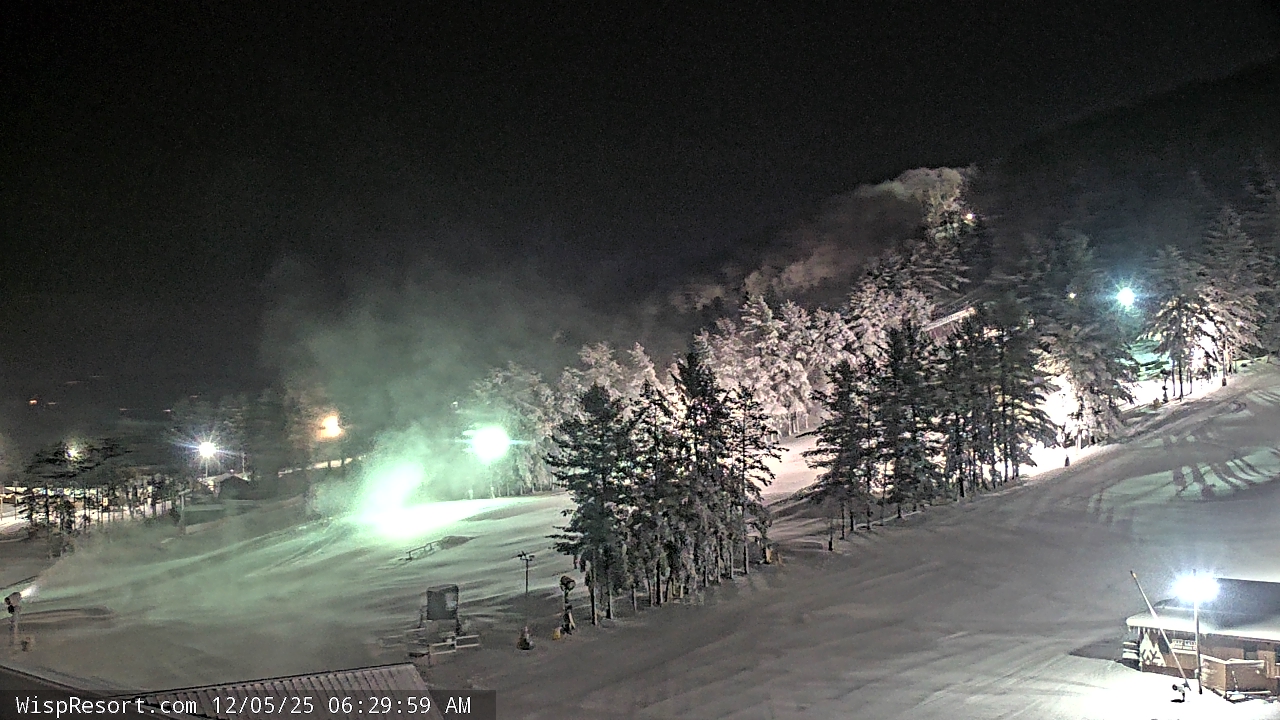 Thumbnail for current weather camera view from Wisp Ski Resort in McHenry, Maryland