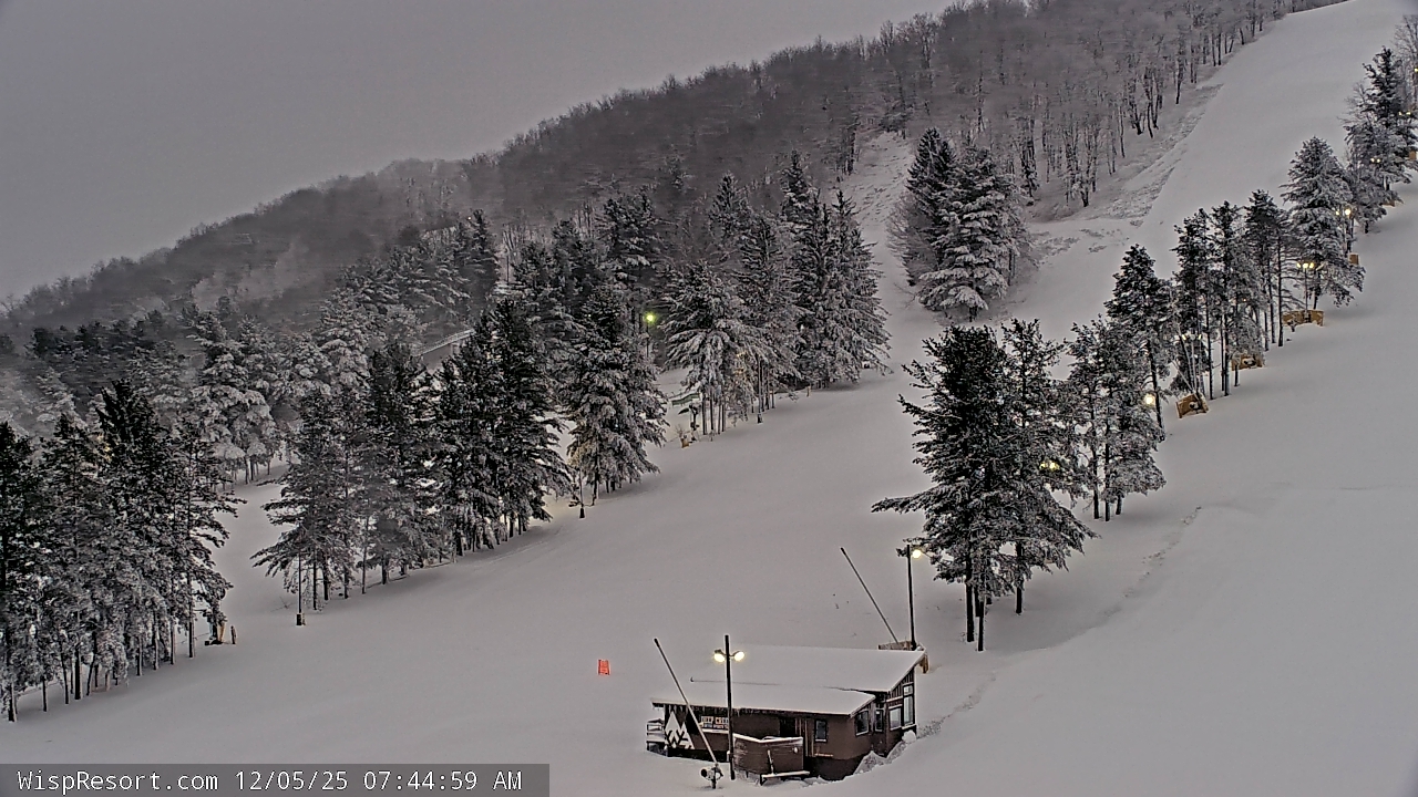 Thumbnail for current weather camera view from Wisp Ski Resort in McHenry, Maryland