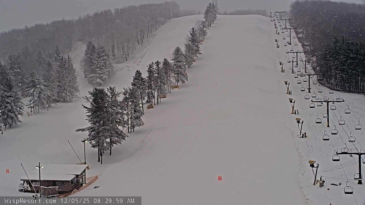 Thumbnail for current weather camera view from Wisp Ski Resort in McHenry, Maryland
