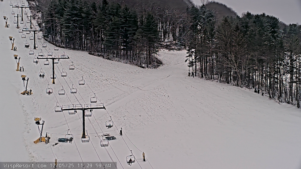 Thumbnail for current weather camera view from Wisp Ski Resort in McHenry, Maryland