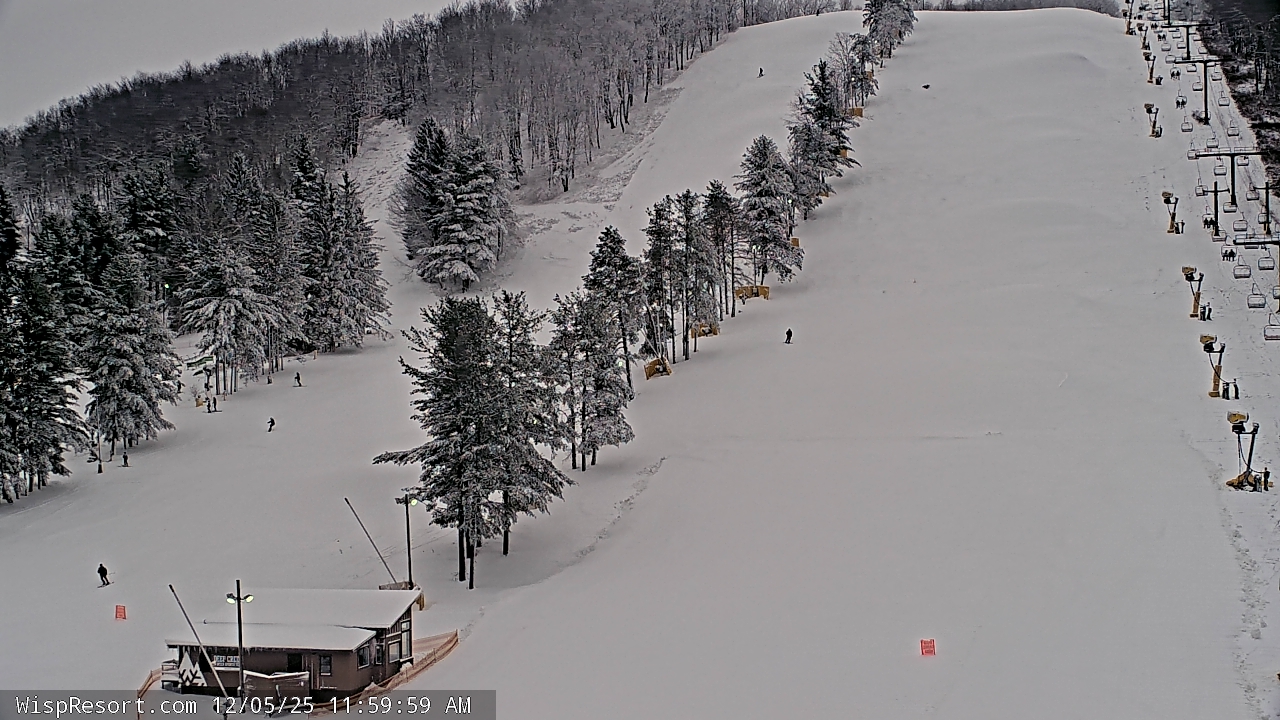 Thumbnail for current weather camera view from Wisp Ski Resort in McHenry, Maryland