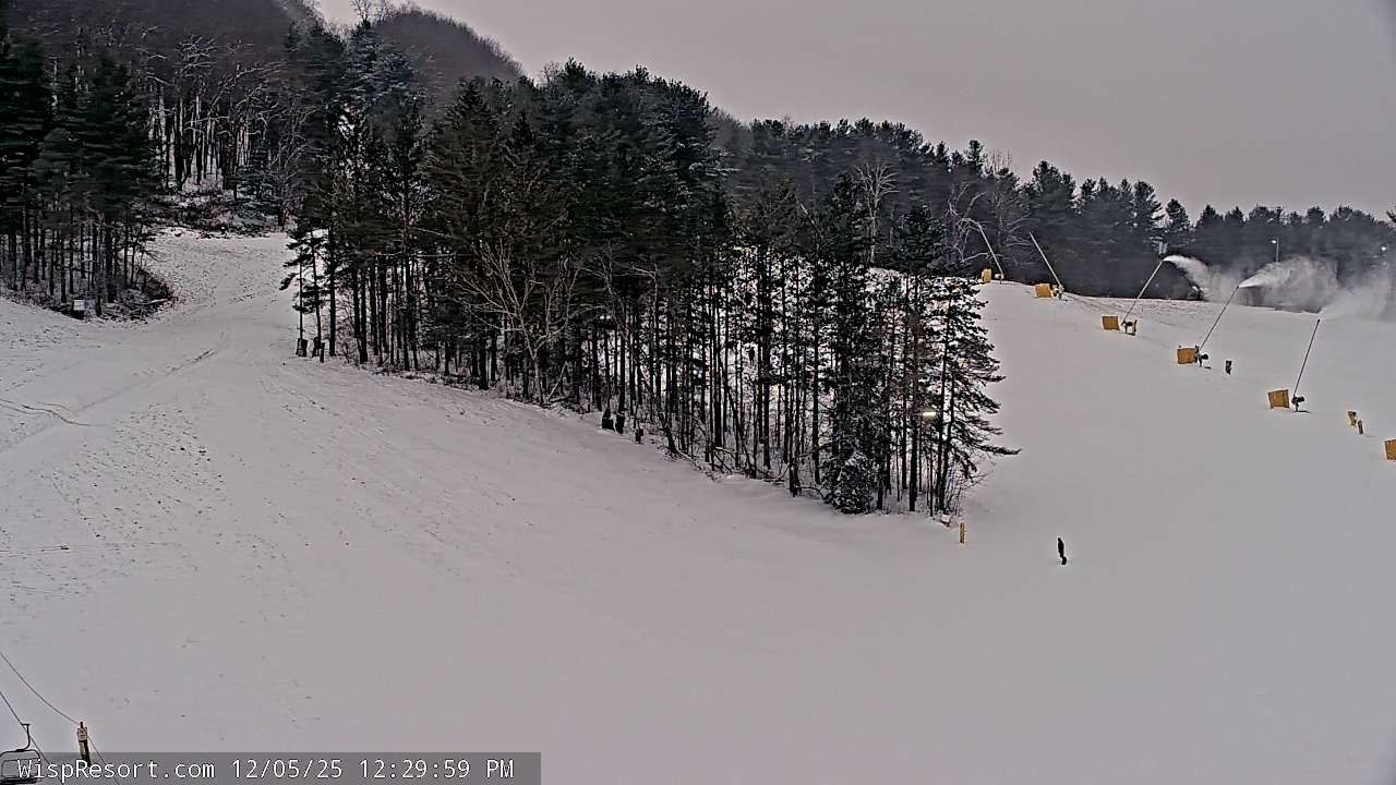 Thumbnail for current weather camera view from Wisp Ski Resort in McHenry, Maryland