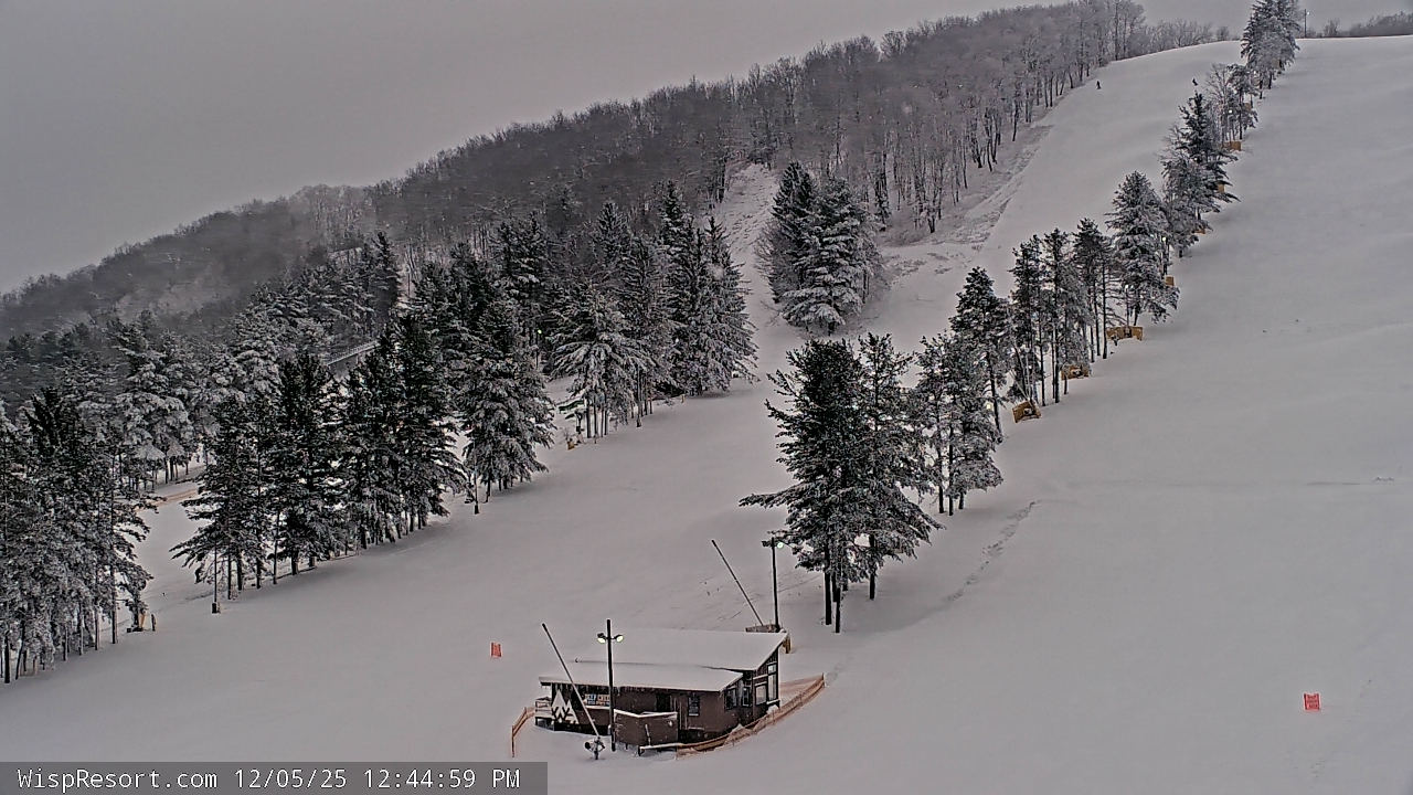 Thumbnail for current weather camera view from Wisp Ski Resort in McHenry, Maryland