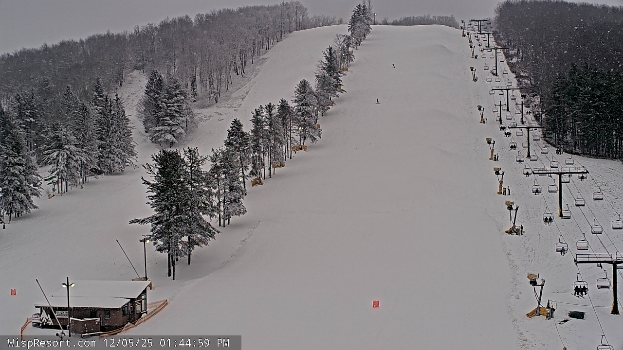 Thumbnail for current weather camera view from Wisp Ski Resort in McHenry, Maryland