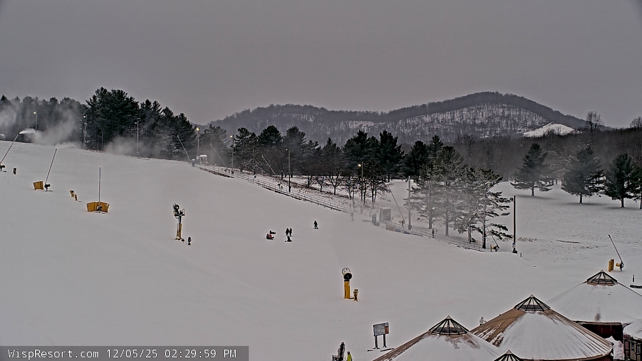 Thumbnail for current weather camera view from Wisp Ski Resort in McHenry, Maryland