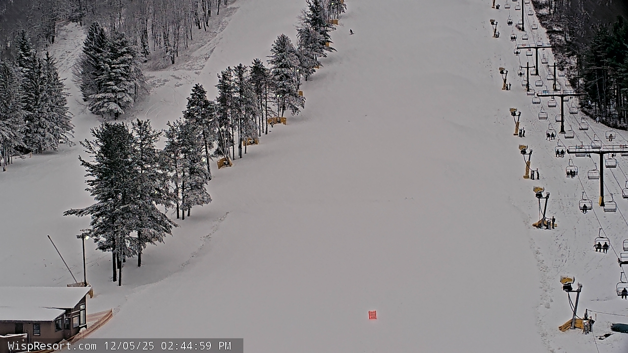 Thumbnail for current weather camera view from Wisp Ski Resort in McHenry, Maryland