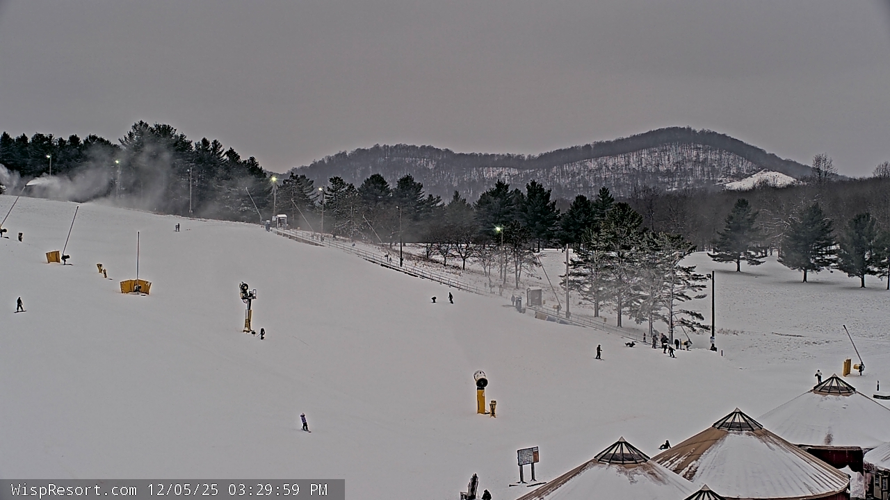 Thumbnail for current weather camera view from Wisp Ski Resort in McHenry, Maryland