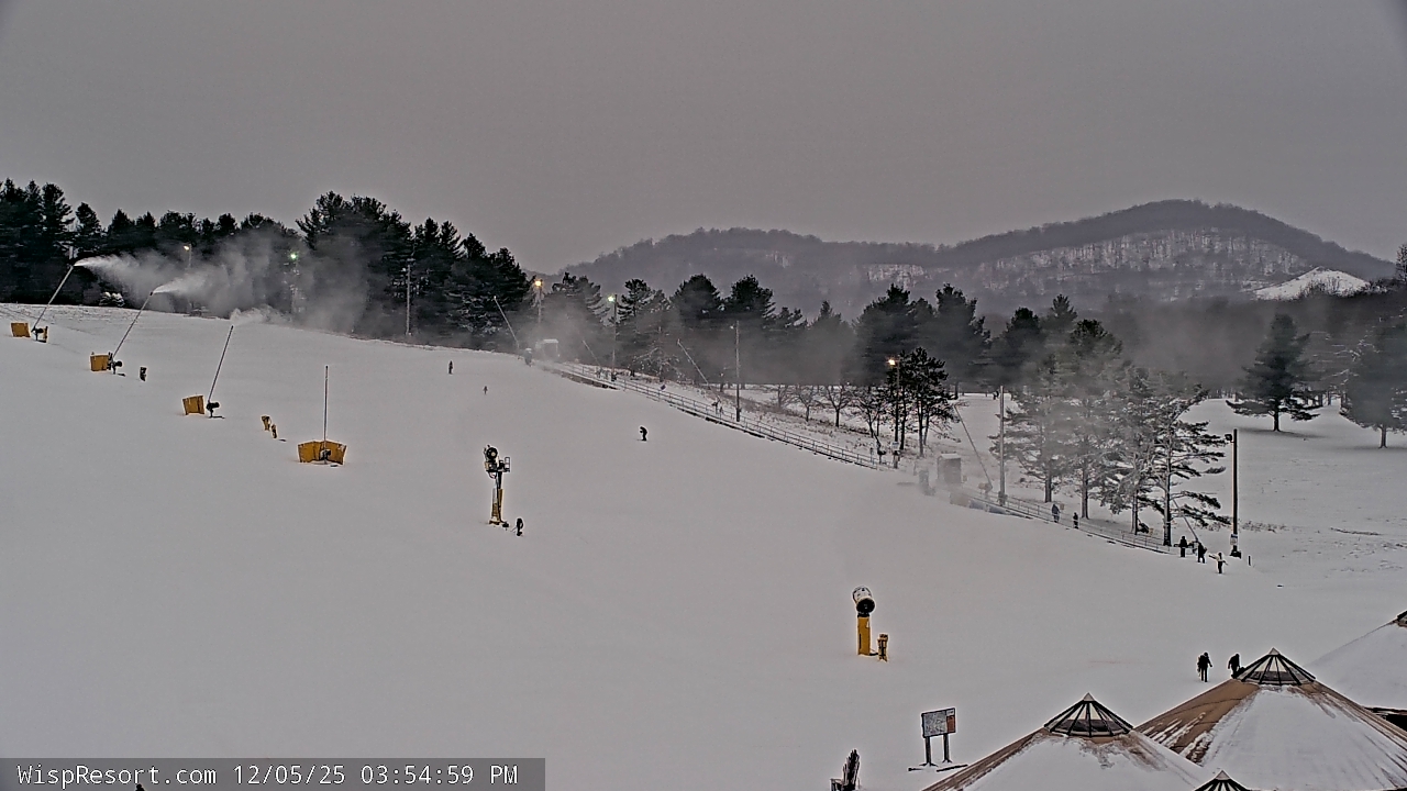 Thumbnail for current weather camera view from Wisp Ski Resort in McHenry, Maryland