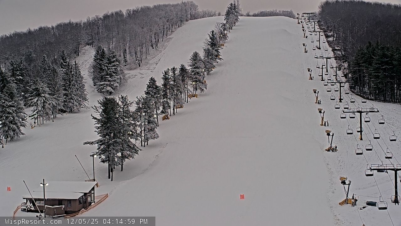 Thumbnail for current weather camera view from Wisp Ski Resort in McHenry, Maryland
