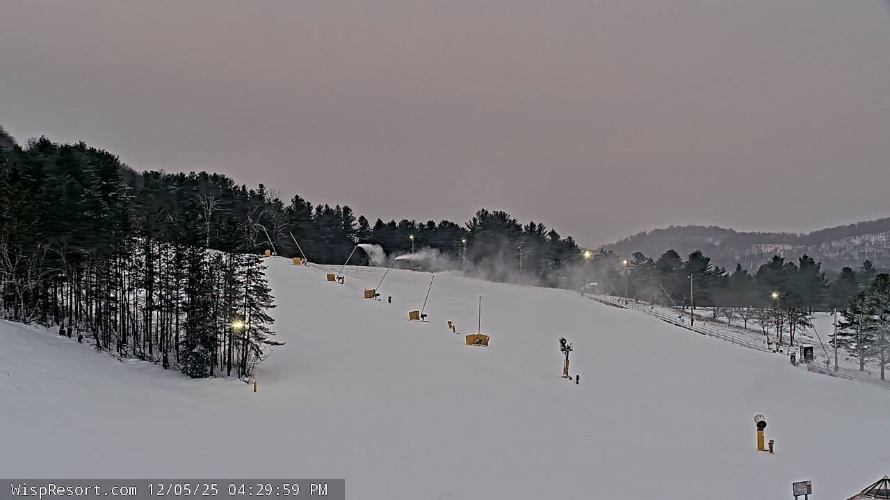 Thumbnail for current weather camera view from Wisp Ski Resort in McHenry, Maryland