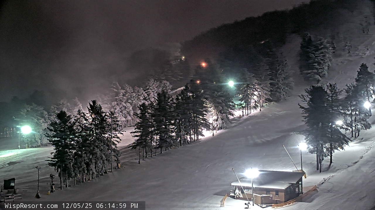 Thumbnail for current weather camera view from Wisp Ski Resort in McHenry, Maryland