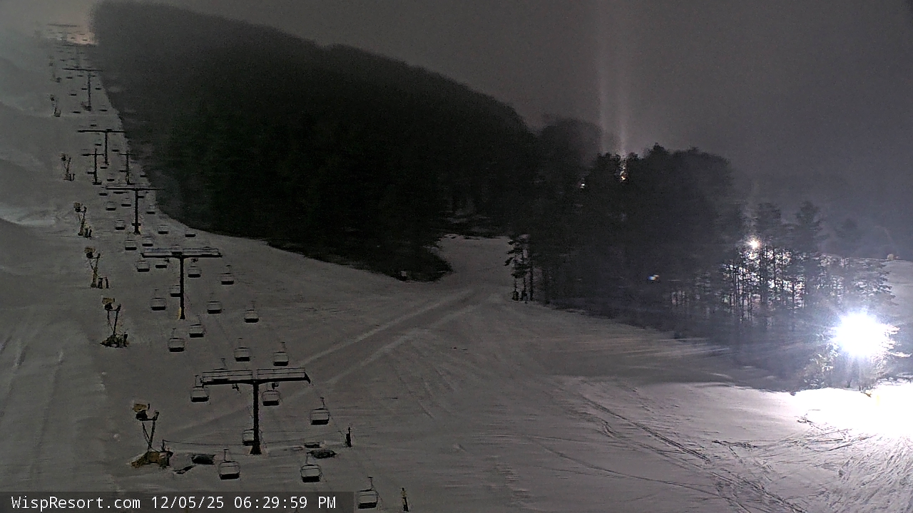 Thumbnail for current weather camera view from Wisp Ski Resort in McHenry, Maryland