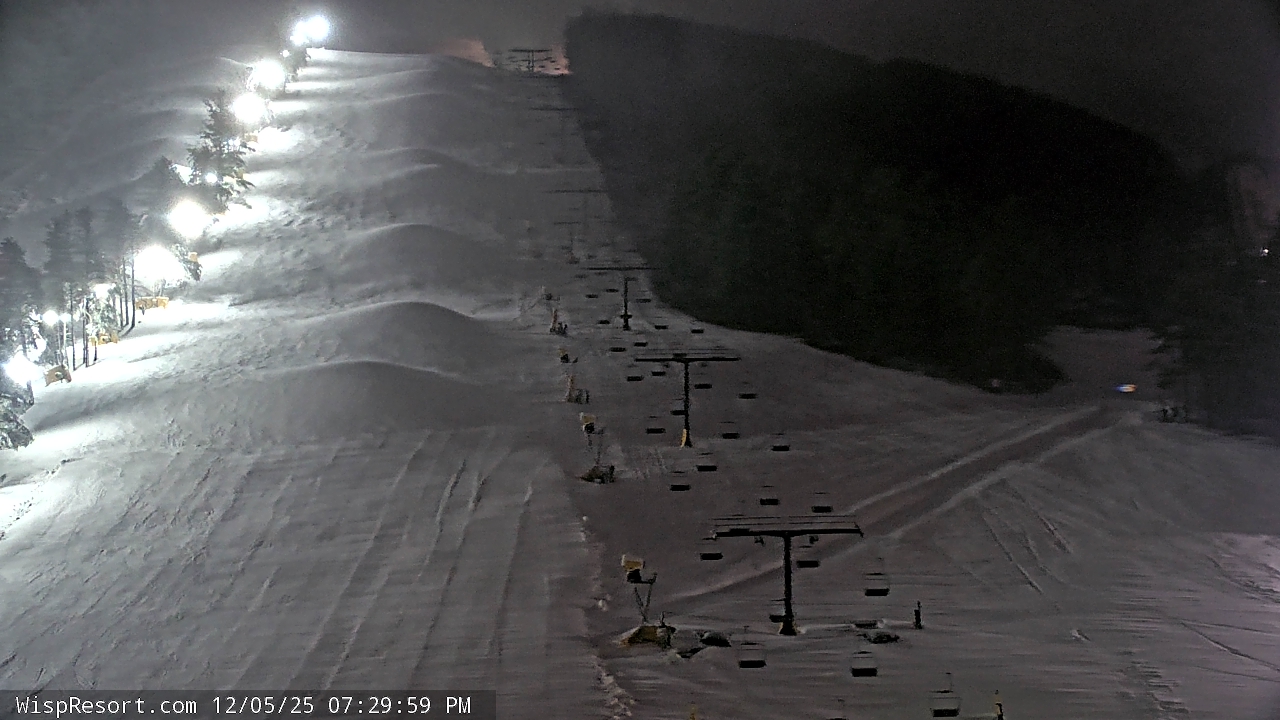 Thumbnail for current weather camera view from Wisp Ski Resort in McHenry, Maryland