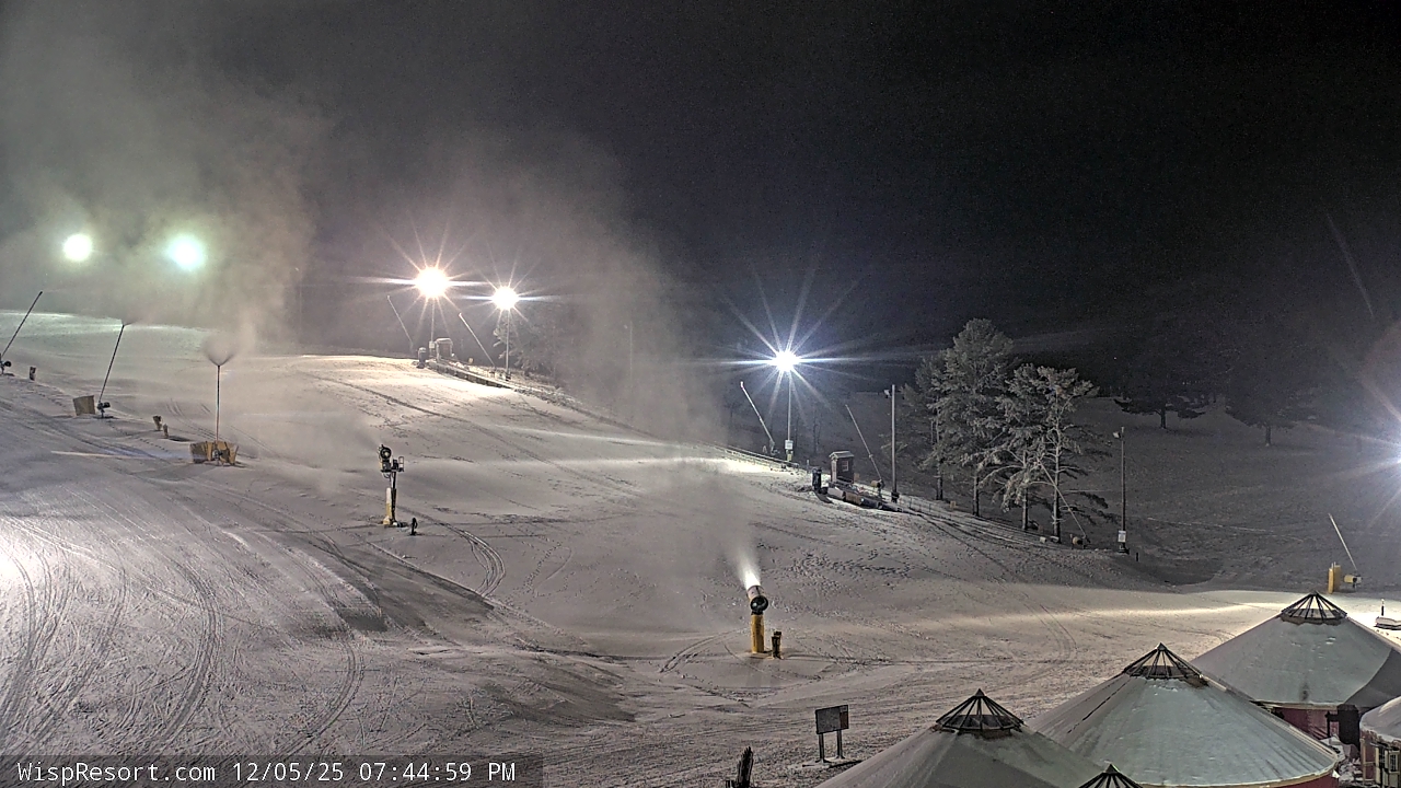 Thumbnail for current weather camera view from Wisp Ski Resort in McHenry, Maryland