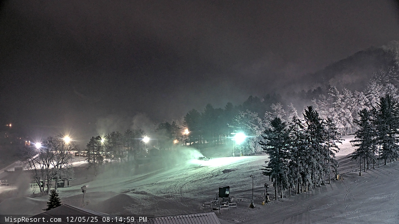 Thumbnail for current weather camera view from Wisp Ski Resort in McHenry, Maryland