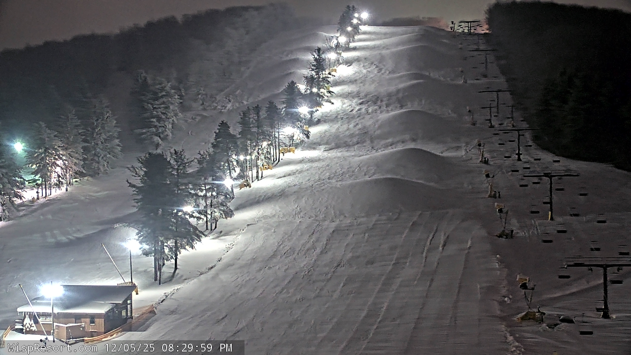 Thumbnail for current weather camera view from Wisp Ski Resort in McHenry, Maryland