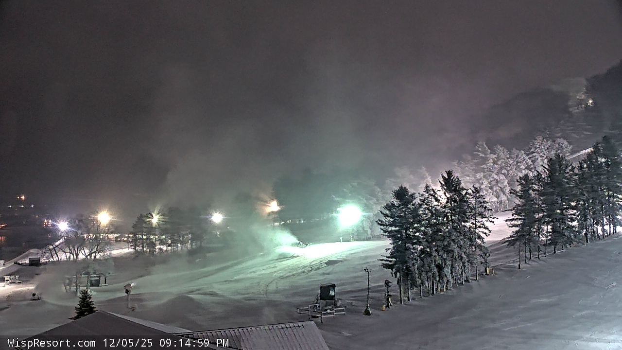 Thumbnail for current weather camera view from Wisp Ski Resort in McHenry, Maryland