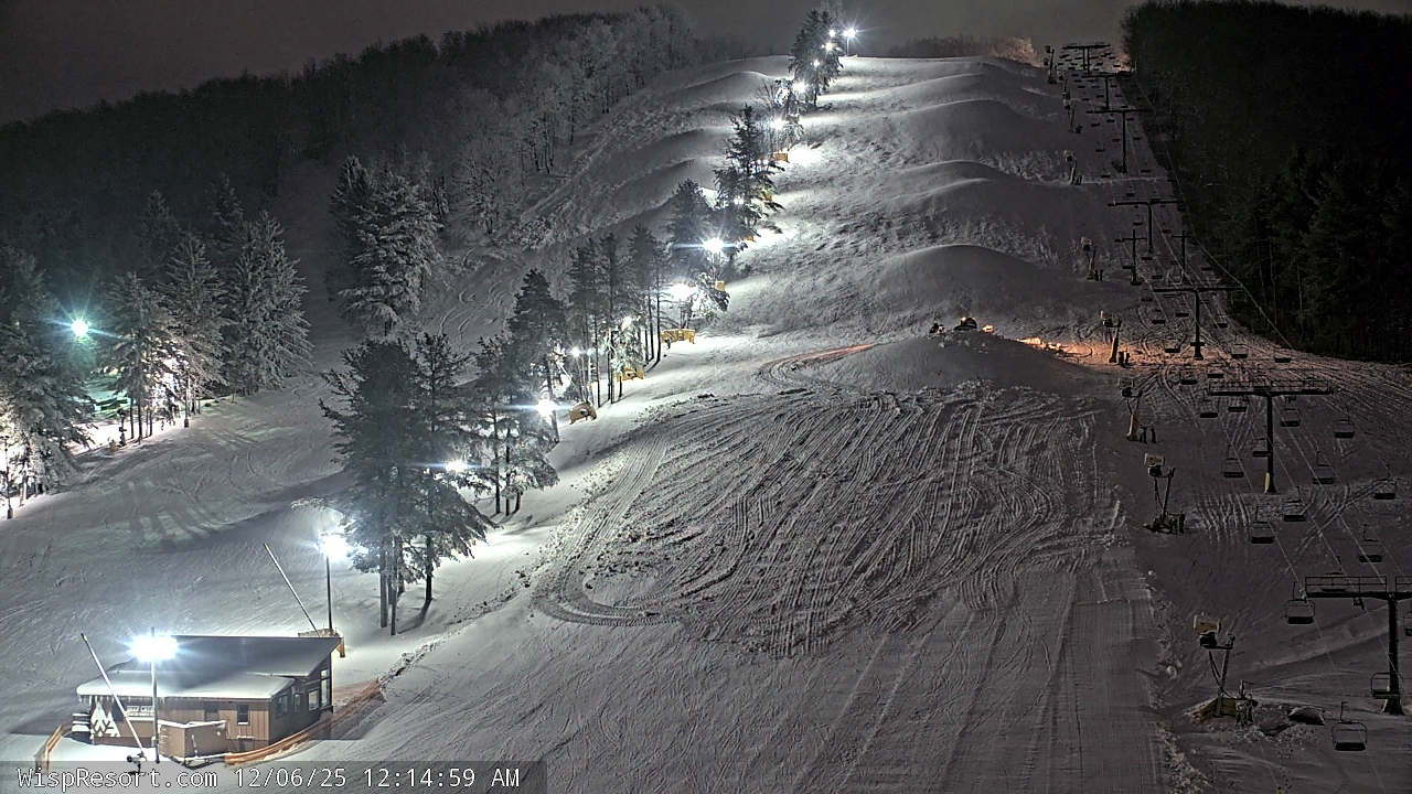 Thumbnail for current weather camera view from Wisp Ski Resort in McHenry, Maryland