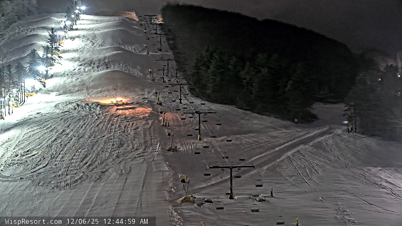 Thumbnail for current weather camera view from Wisp Ski Resort in McHenry, Maryland