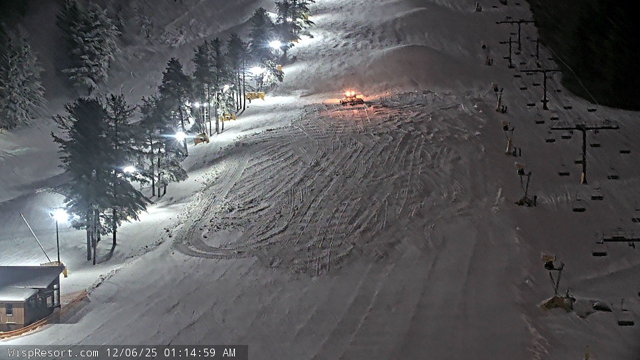 Thumbnail for current weather camera view from Wisp Ski Resort in McHenry, Maryland