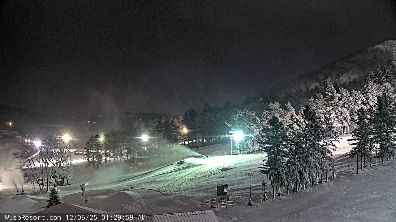 Thumbnail for current weather camera view from Wisp Ski Resort in McHenry, Maryland
