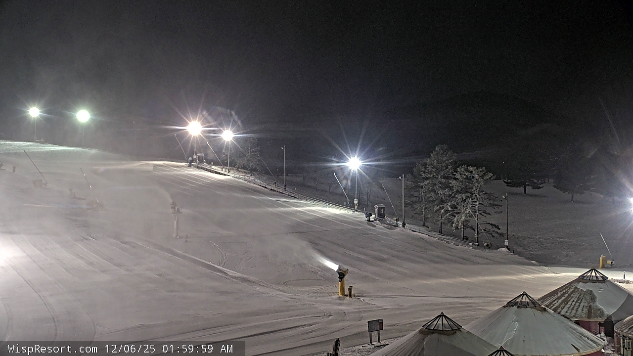 Thumbnail for current weather camera view from Wisp Ski Resort in McHenry, Maryland
