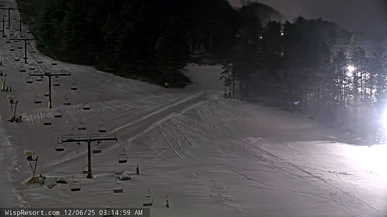 Thumbnail for current weather camera view from Wisp Ski Resort in McHenry, Maryland