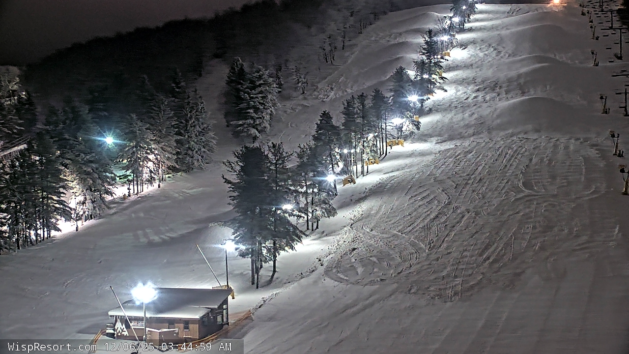 Thumbnail for current weather camera view from Wisp Ski Resort in McHenry, Maryland