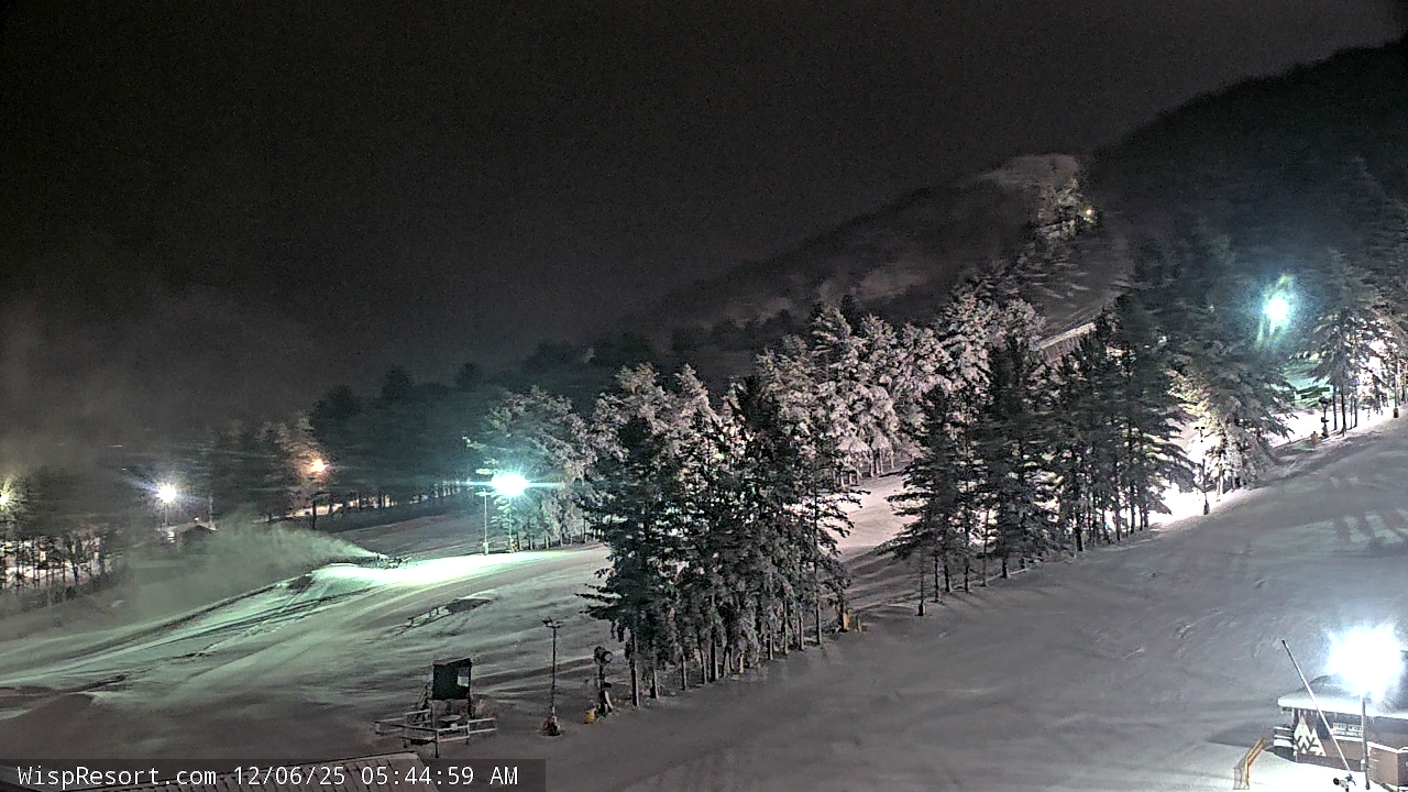 Thumbnail for current weather camera view from Wisp Ski Resort in McHenry, Maryland