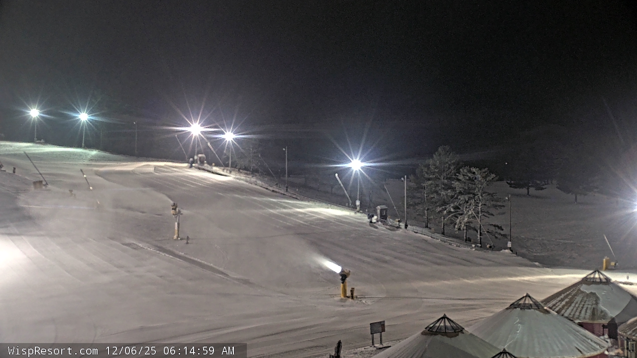 Thumbnail for current weather camera view from Wisp Ski Resort in McHenry, Maryland