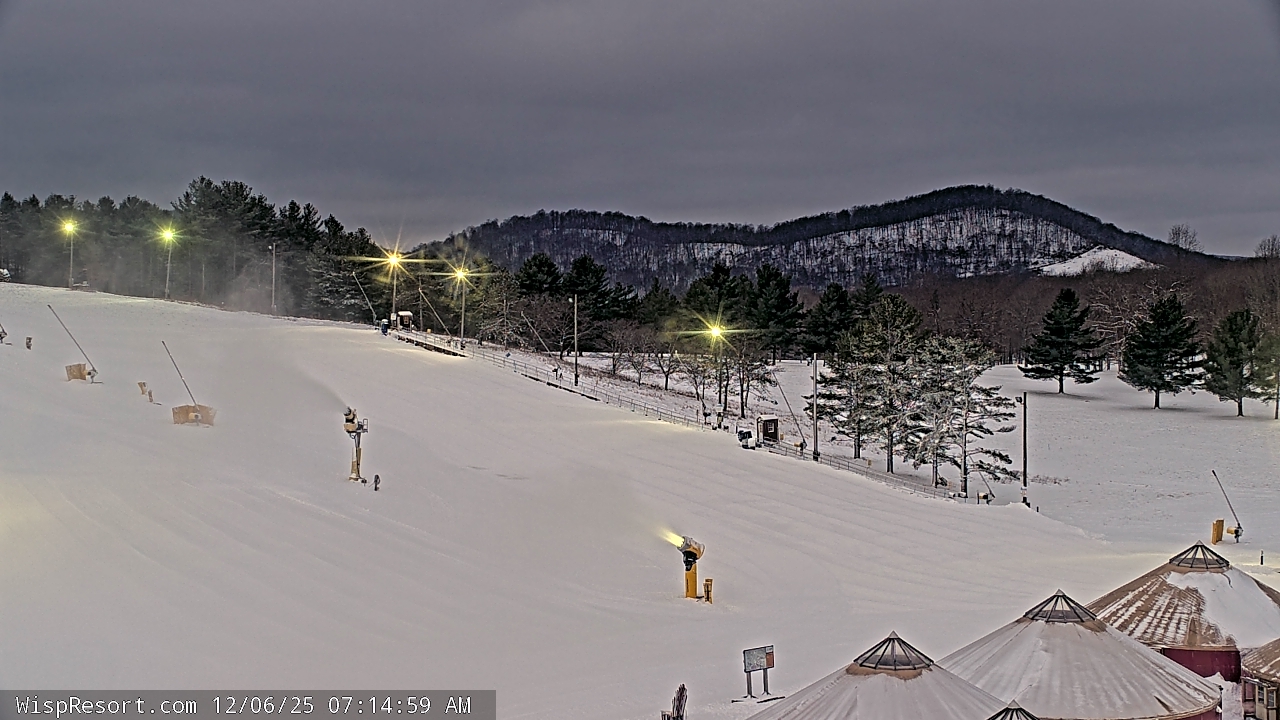 Thumbnail for current weather camera view from Wisp Ski Resort in McHenry, Maryland