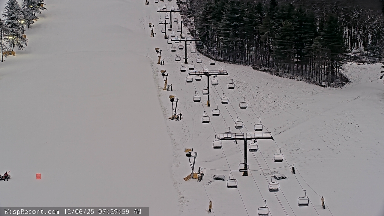 Thumbnail for current weather camera view from Wisp Ski Resort in McHenry, Maryland
