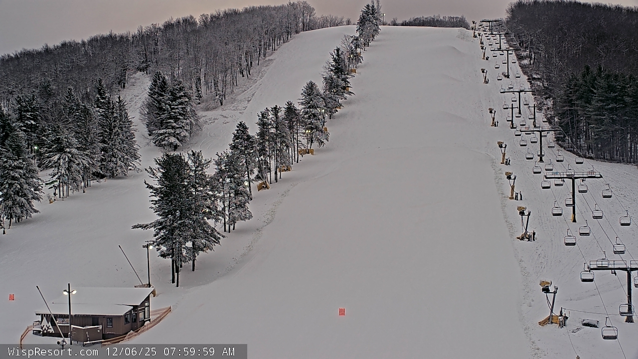 Thumbnail for current weather camera view from Wisp Ski Resort in McHenry, Maryland