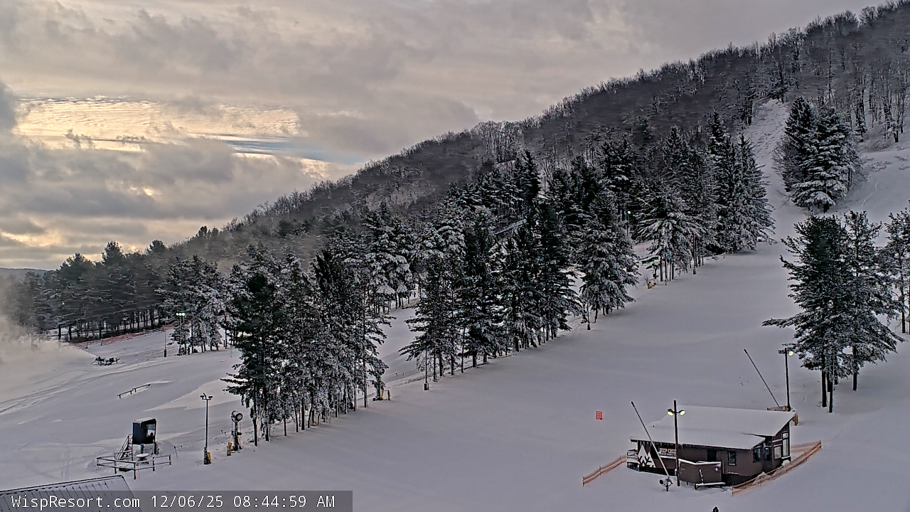 Thumbnail for current weather camera view from Wisp Ski Resort in McHenry, Maryland