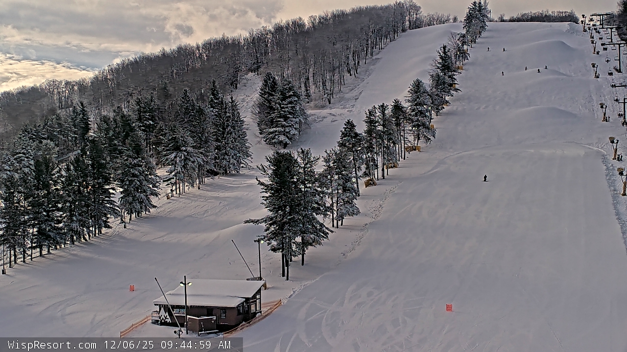 Thumbnail for current weather camera view from Wisp Ski Resort in McHenry, Maryland