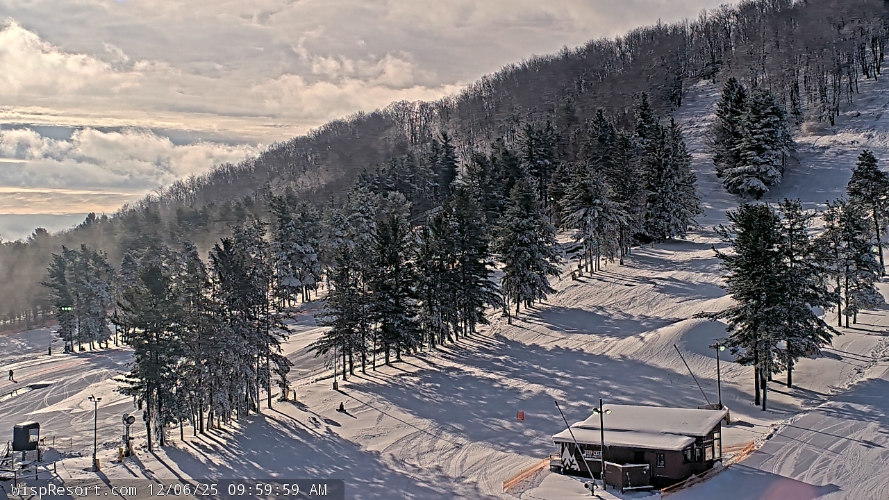 Thumbnail for current weather camera view from Wisp Ski Resort in McHenry, Maryland