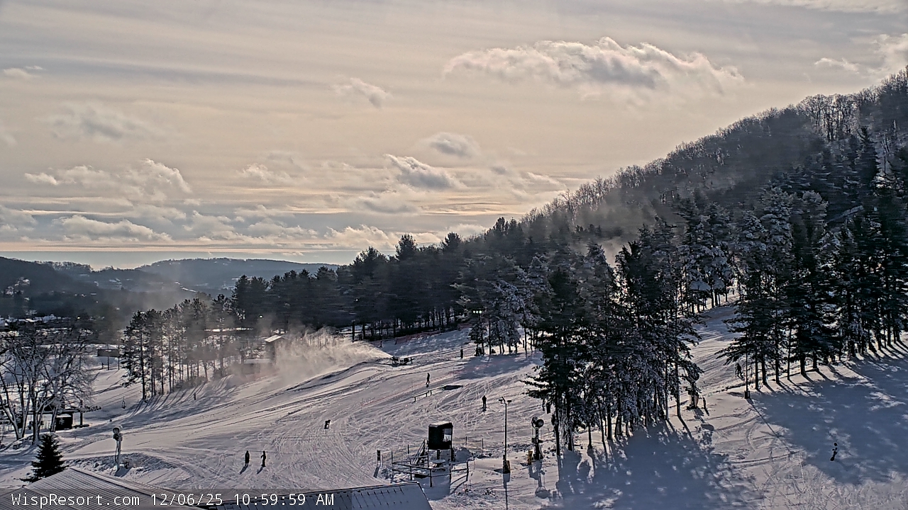 Thumbnail for current weather camera view from Wisp Ski Resort in McHenry, Maryland