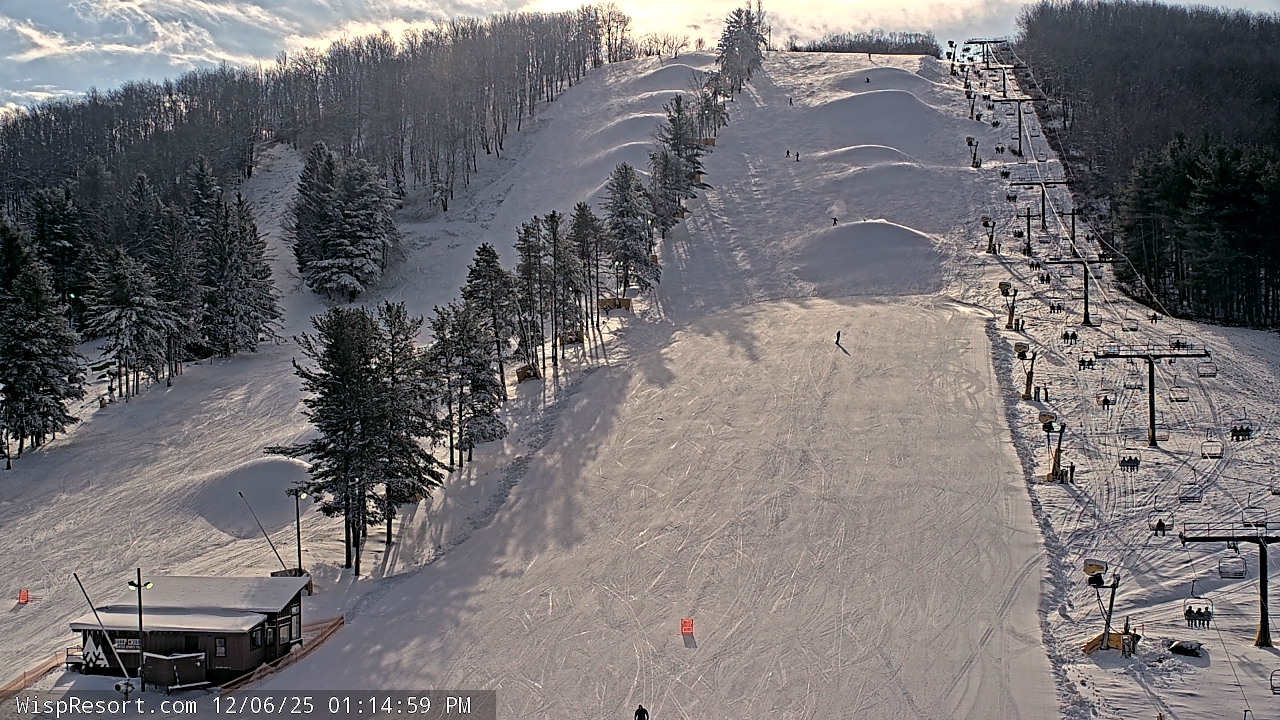 Thumbnail for current weather camera view from Wisp Ski Resort in McHenry, Maryland